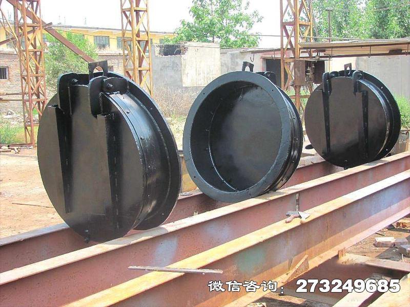岭东黑色钢制圆拍门